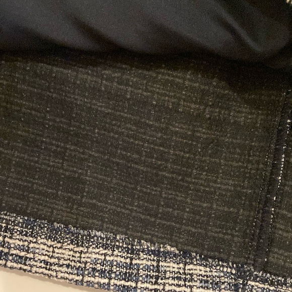 LOFT Blue, Black, and White Skirt Size 12 NWOT - Picture 4 of 5